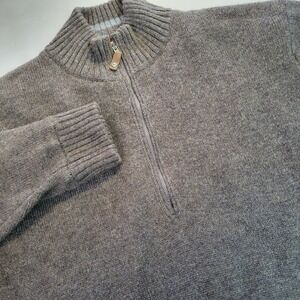 Royal Robbins XXL Baylands Lined 1/2‎ Zip Wool Blend Sweater Pullover Gray Mens
